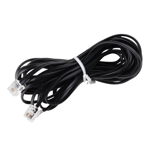 15 ft Phone Line Extension Cord - Black - USA Trading Depot, LLC