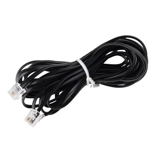 15 ft Phone Line Extension Cord - Black - USA Trading Depot, LLC