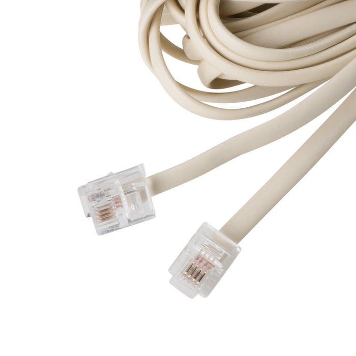 15 ft Phone Line Extension Cord - Bone Ivory - USA Trading Depot, LLC