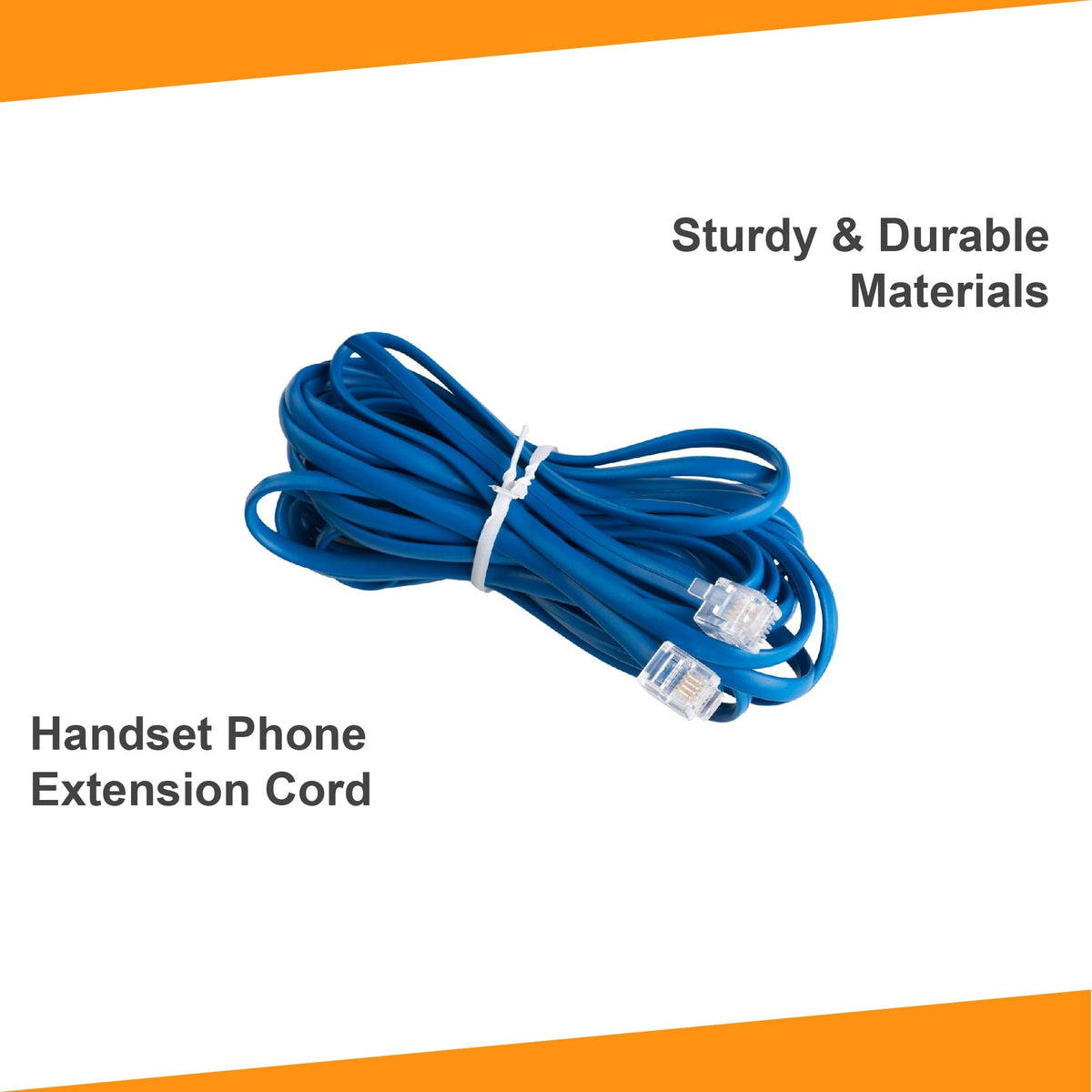 15 ft Phone Line Extension Cord - Classic Blue - USA Trading Depot, LLC