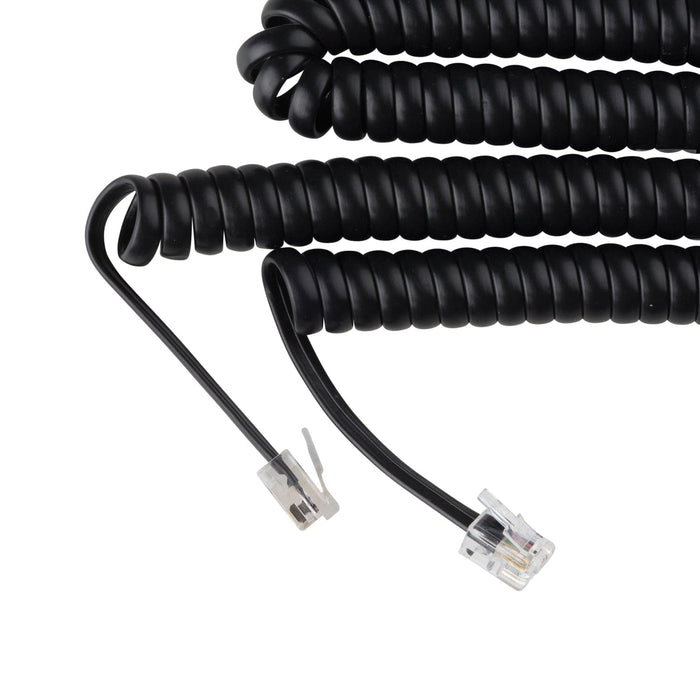 15 ft Telephone Handset Cord for Landline Phone - Black - USA Trading Depot, LLC