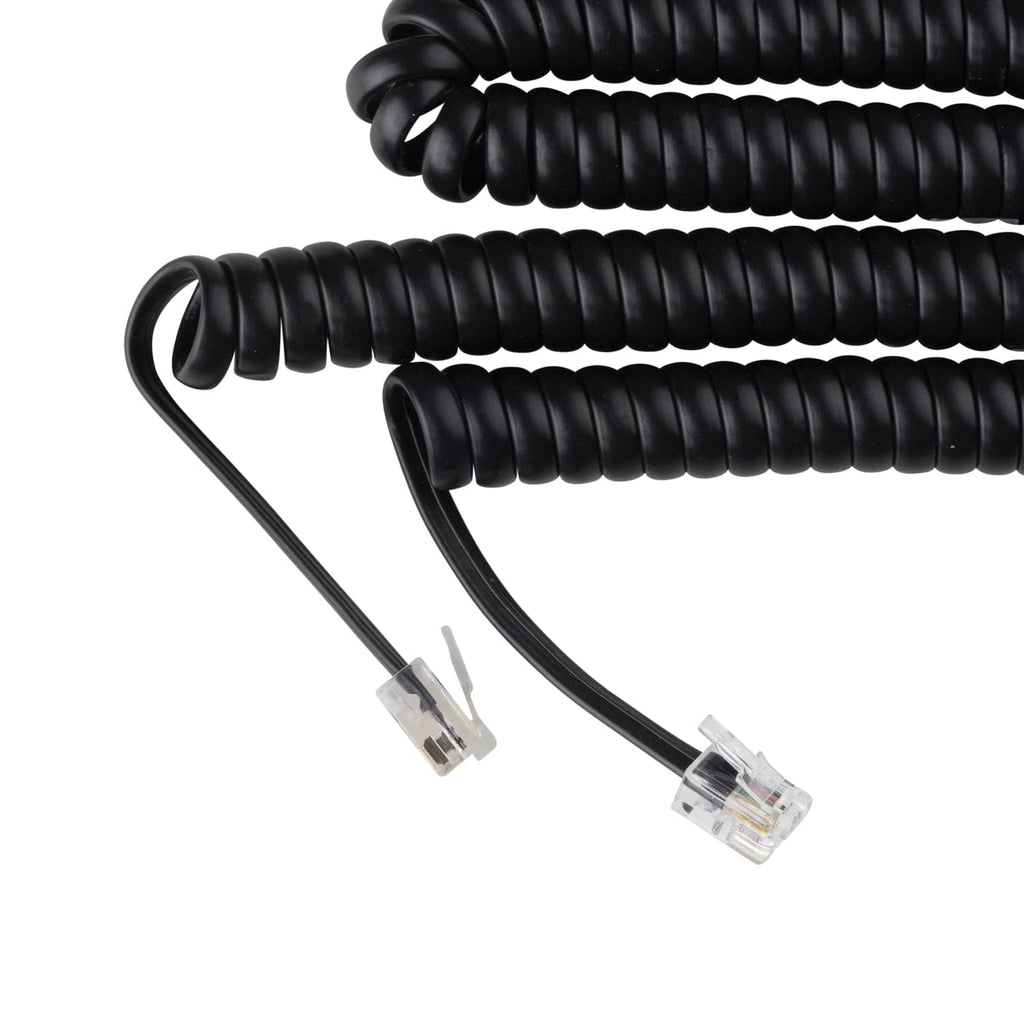 15 ft Telephone Handset Cord for Landline Phone - Black - USA Trading Depot, LLC