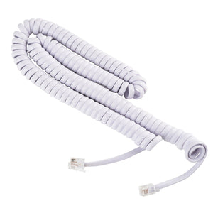 15 ft Telephone Handset Cord for Landline Phone - Choctaw White - USA Trading Depot, LLC