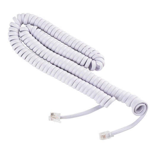 15 ft Telephone Handset Cord for Landline Phone - Choctaw White - USA Trading Depot, LLC