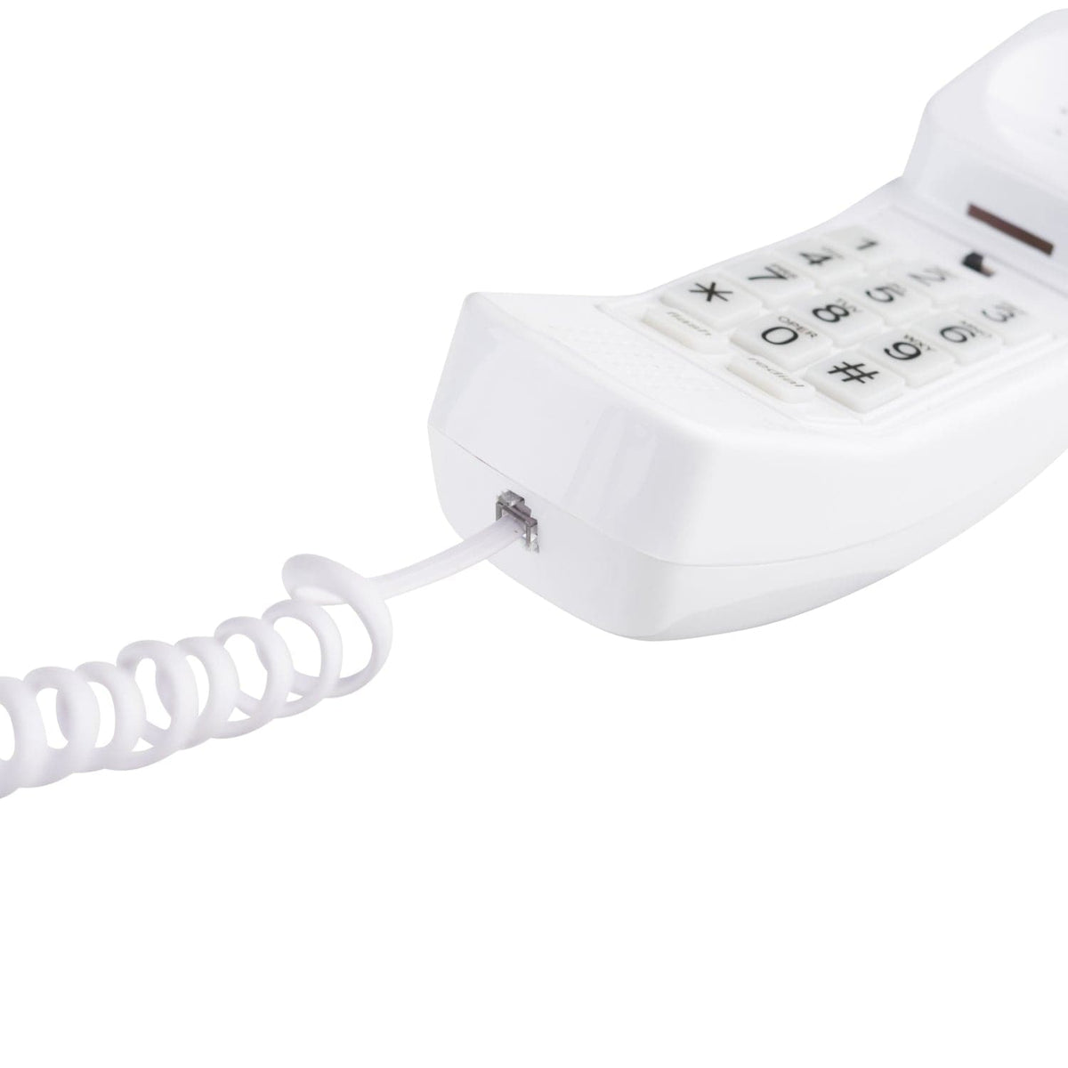 15 ft Telephone Handset Cord for Landline Phone - Choctaw White - USA Trading Depot, LLC