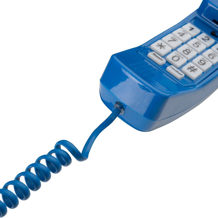 15 ft Telephone Handset Cord for Landline Phone - Classic Blue - USA Trading Depot, LLC