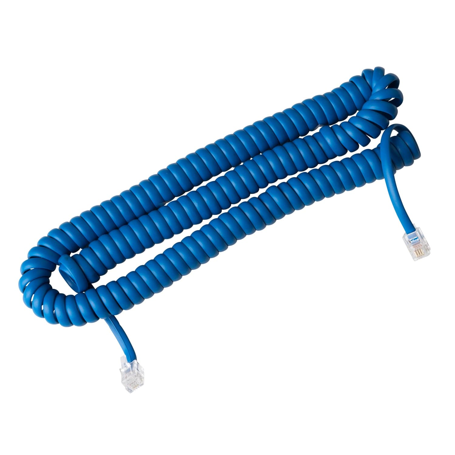 15 ft Telephone Handset Cord for Landline Phone - Classic Blue - USA Trading Depot, LLC