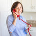 15 ft Telephone Handset Cord for Landline Phone - Crimson Red - USA Trading Depot, LLC