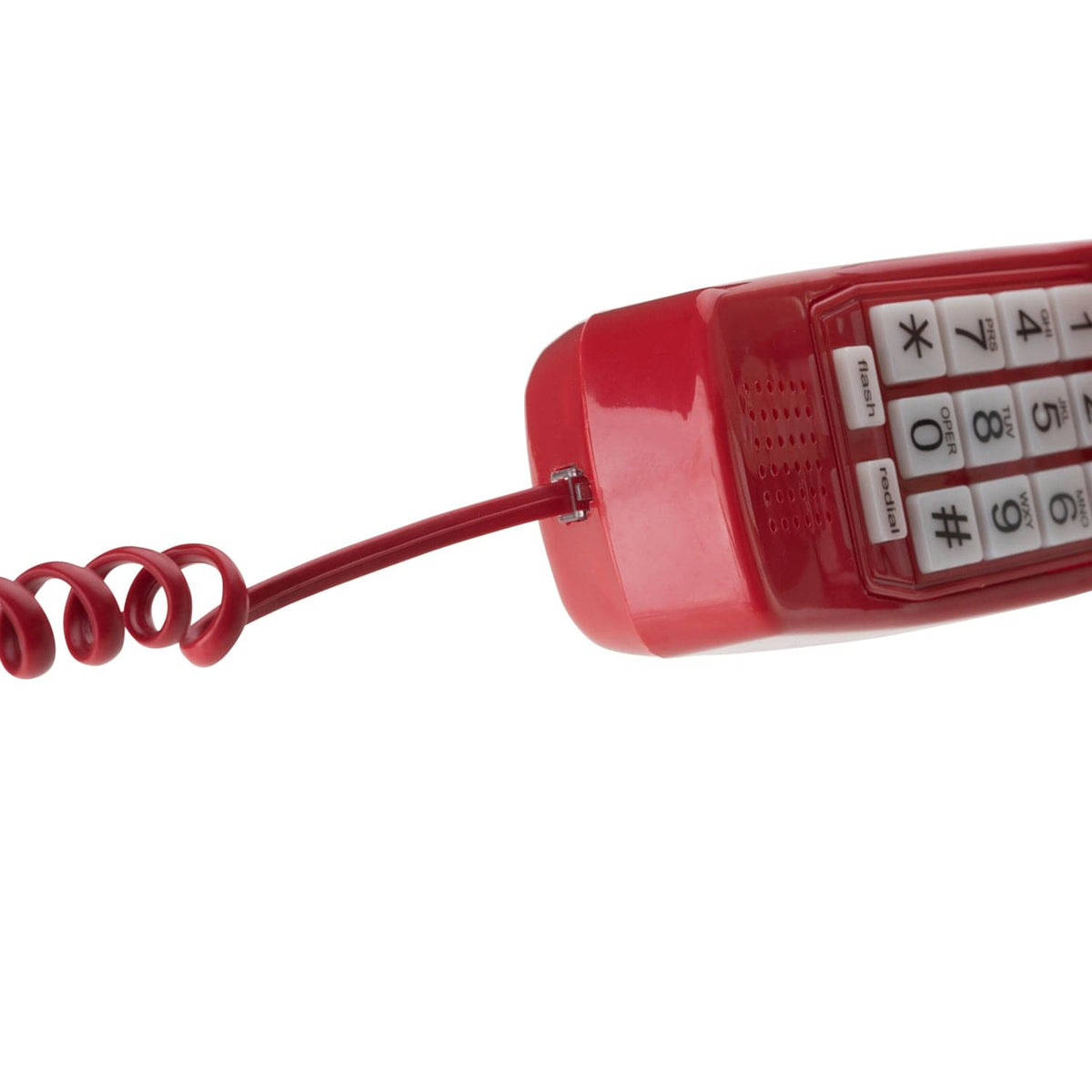 15 ft Telephone Handset Cord for Landline Phone - Crimson Red - USA Trading Depot, LLC