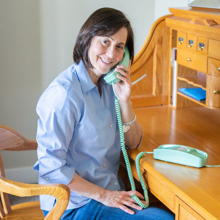 15 ft Telephone Handset Cord for Landline Phone - Earth Green - USA Trading Depot, LLC