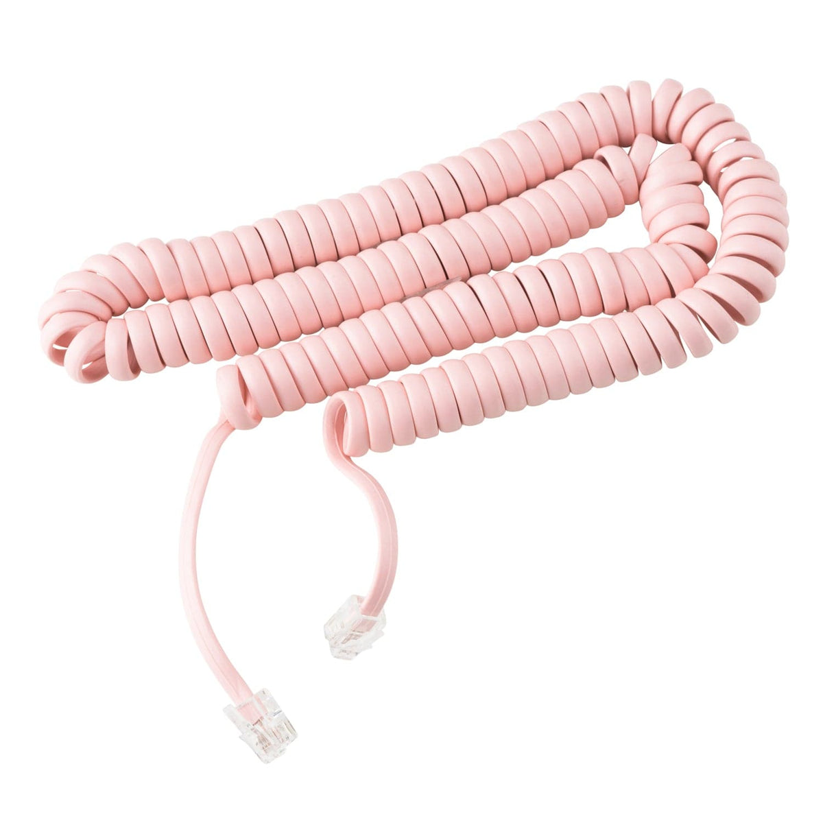 15 ft Telephone Handset Cord for Landline Phone - Pink - USA Trading ...