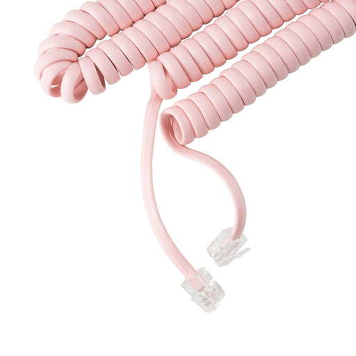 15 ft Telephone Handset Cord for Landline Phone - Pink - USA Trading Depot, LLC