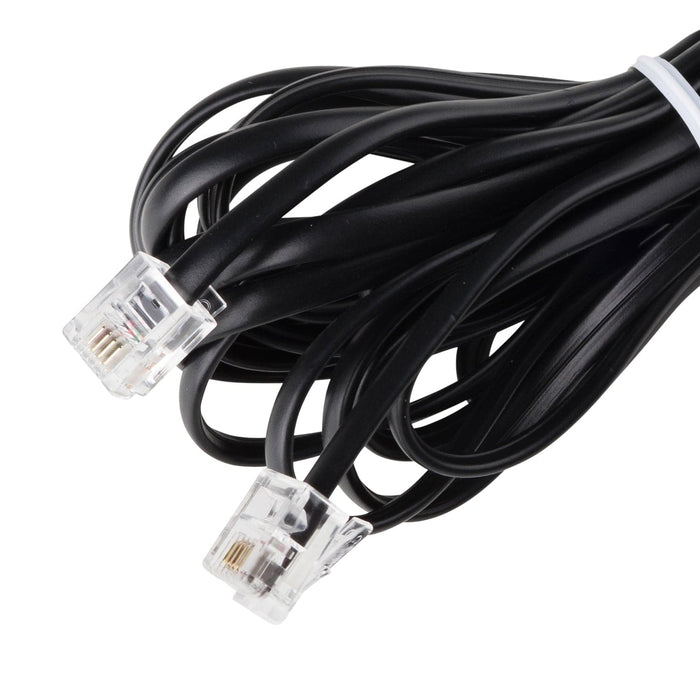 25 ft Phone Line Extension Cord - Black - USA Trading Depot, LLC