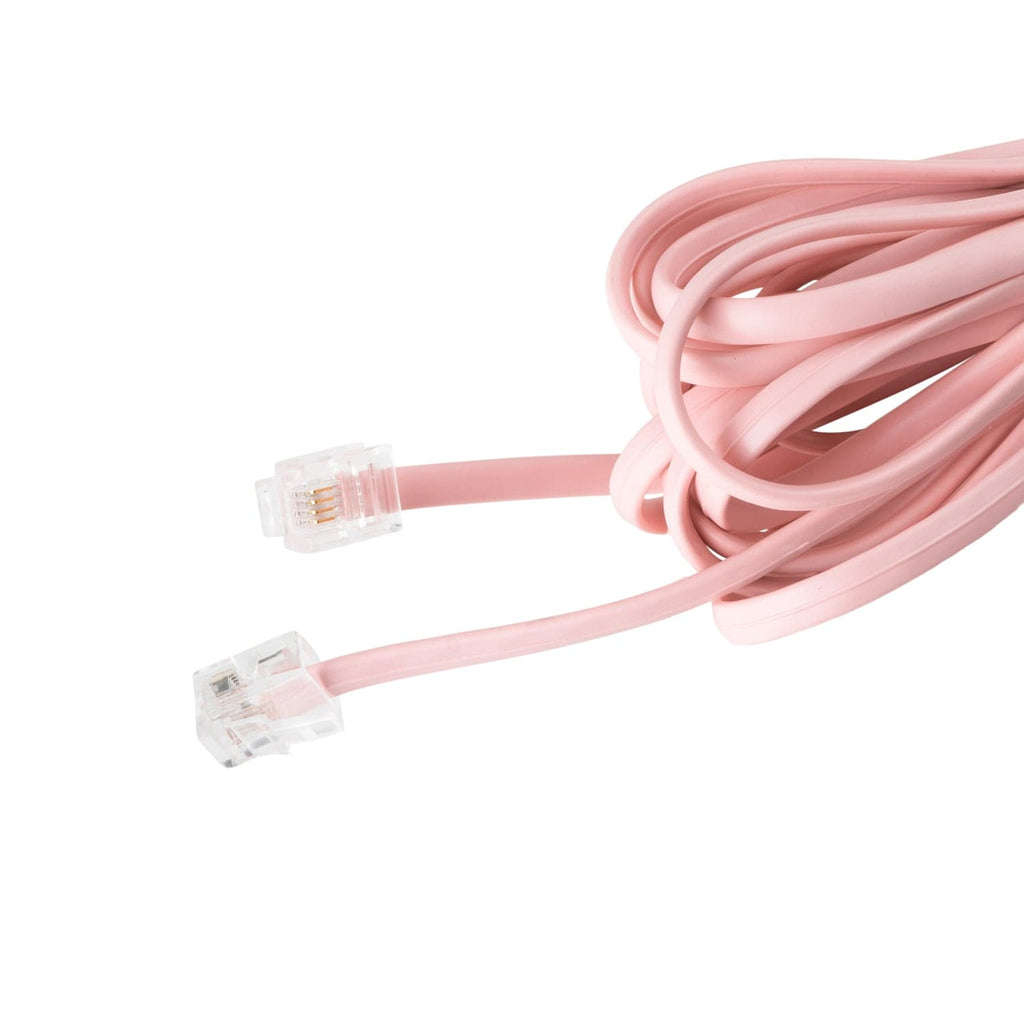 25 ft Phone Line Extension Cord - Pink - USA Trading Depot, LLC