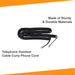 25 ft Telephone Handset Cord - Black - USA Trading Depot, LLC