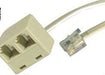 25' Modular Dual Jack Extension LINE Cord - USA Trading Depot, LLC