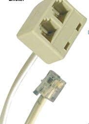 25' Modular Dual Jack Extension LINE Cord - USA Trading Depot, LLC