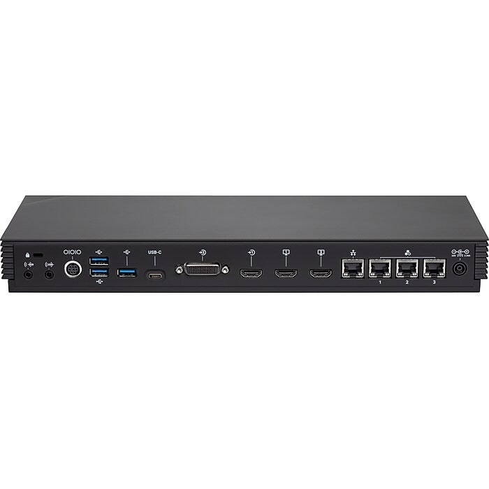 Poly G7500 video conferencing system rear panel with USB, HDMI, Ethernet and power ports