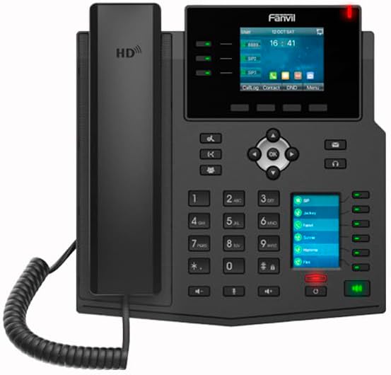 Fanvil X4U v2 IP Phones 12 SIP Lines 2.8" (240x320) Color Display, PoE and Gigabit Ethernet Bluetooth via USB Dongle