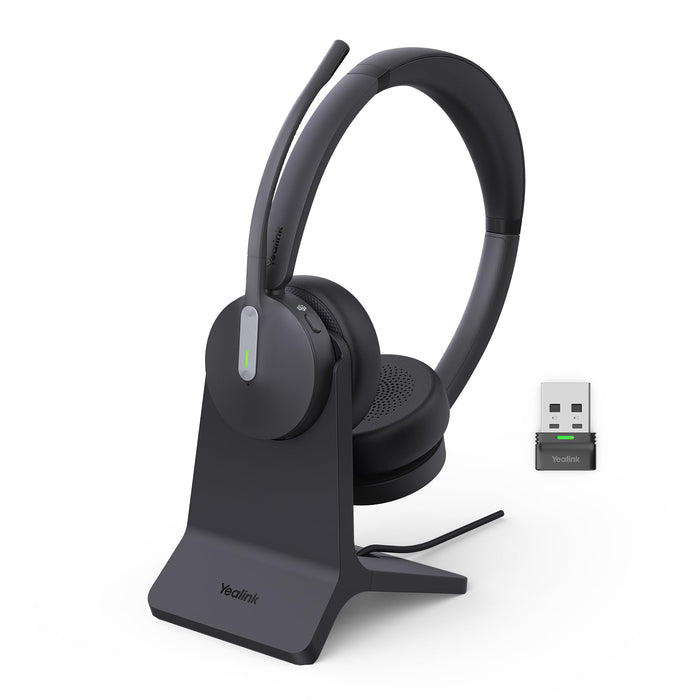 Yealink BH70 UC (NO Dongle) Wireless Bluetooth Headset with Microphone for Work, 35h Talking Battery Life, 3-Mic Noise Cancellation Headsets for Computer, 91g Lightweight Headphone for Open Office