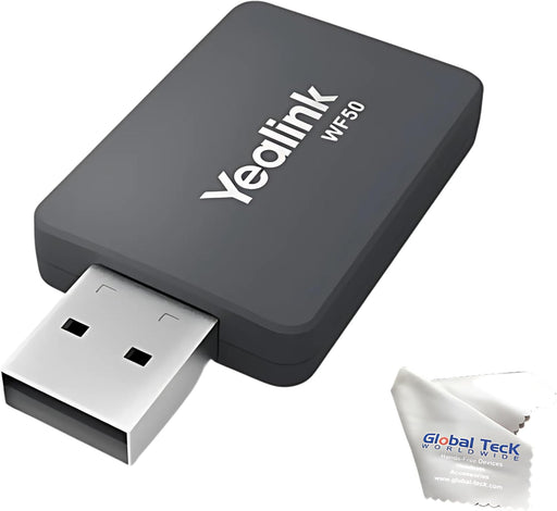 Yealink WF50 USB Wi-Fi dongle with compact design for wireless connectivity on compatible Yealink IP phones
