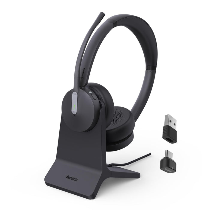 Yealink BH70 UC (NO Dongle) Wireless Bluetooth Headset with Microphone for Work, 35h Talking Battery Life, 3-Mic Noise Cancellation Headsets for Computer, 91g Lightweight Headphone for Open Office