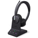 Yealink WH64 DECT & Bluetooth Dual Teams Wireless Headset, 606 ft Range On Ear Work Headphones with 3X Noise Cancelling Mic, 32H Talk Time, Ringer, Office Headsets for Desk IP Phone, PC,Cellphone