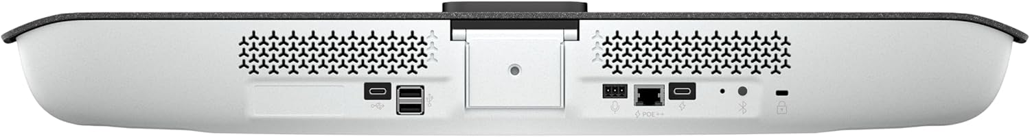 Poly Studio V12 – USB Video Bar for Small Rooms - 4K 20MP Camera, AI-Enhanced Audio, Noise Cancellation, Poly Lens Management - Microsoft Teams, Zoom & Google Meet Compatible - Thoughtfully Made