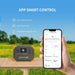 Pecron E500LFP portable power station with app smart control for battery status and charging settings