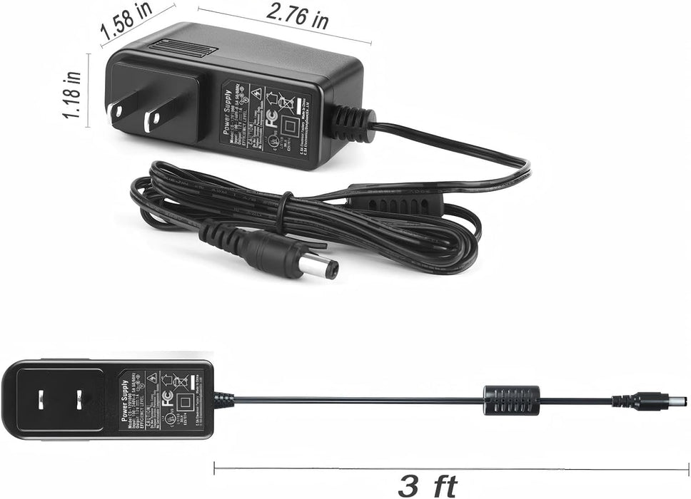 Power Adapter Supply for Yealink Voip Phone for T54w T54S T52S T56A T57W T58A T58V T46U T46S T46G T48U T48G T48S T29G MP56 MP58, 5V 2A PS5V2000US