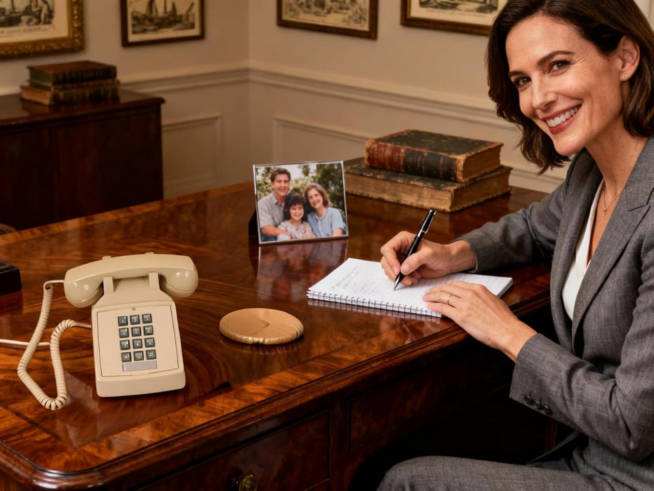 iSoHo Phones, [Ready Bundle] Classic 2500 Desk Landline Phones – VOIP & Amplified Large-Button Telephones with Keypad - Includes (2) Matching Curly Handset Cords, one Each, 15ft & 25ft