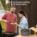 Pecron E500LFP portable power station for family outdoor camping and BBQ power backup