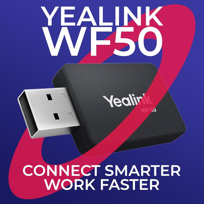 Yealink WF50 USB Wi-Fi dongle for smarter wireless connectivity and faster office communicatio