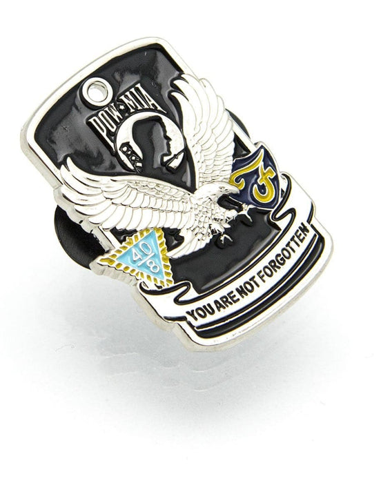 POW-MIA Lapel Front View