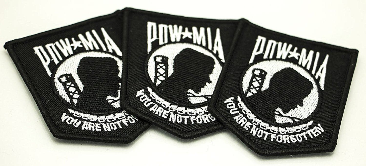 POW-MIA Patches Side by Side