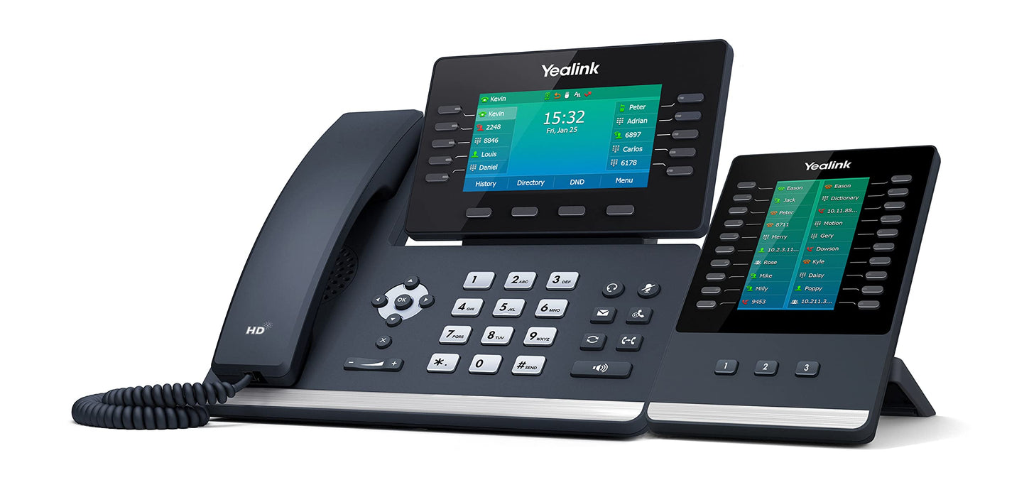 Yealink T54W IP Phone [5 Pack] - Power Adapters Included