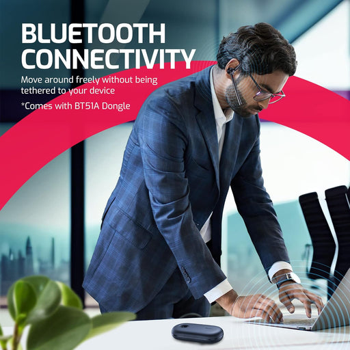 Yealink BH71 Pro Teams Certified Wireless Bluetooth Mono Headset 1208652 - Deskphone, PC,Mac, Video Calls, Mobile Phone Calls, Compatible with Zoom, RingCentral, Meet, Vonage, Gold Support Plan