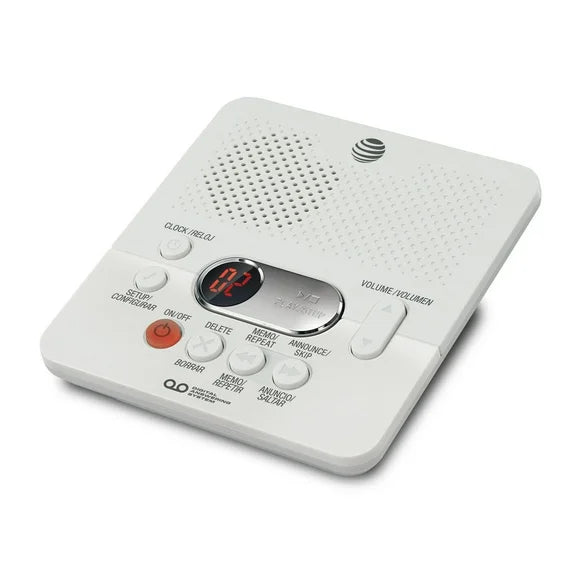 AT&T Digital Answering System, w/Min Record Time, White