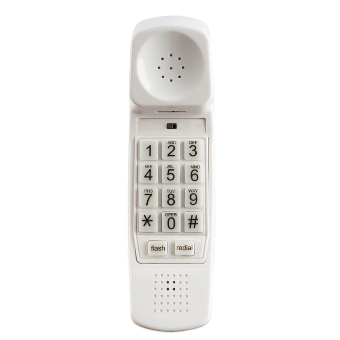 iSoHo Phones - Rediscover Timeless Connectivity: Big Button Corded Phone - Elegance Meets Simplicity for Your Home Office and Senior Loved Ones, Choctaw White