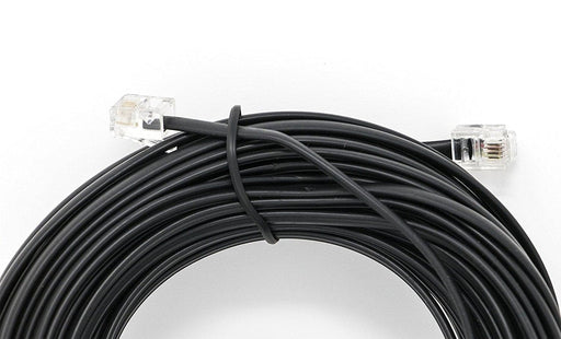 Black 50 FT. Phone Telephone Extension Cord Cable Line Wire - iSoHo Phone Accessories - USA Trading Depot, LLC
