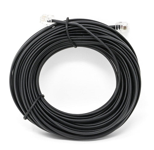 Black 50 FT. Phone Telephone Extension Cord Cable Line Wire - iSoHo Phone Accessories - USA Trading Depot, LLC