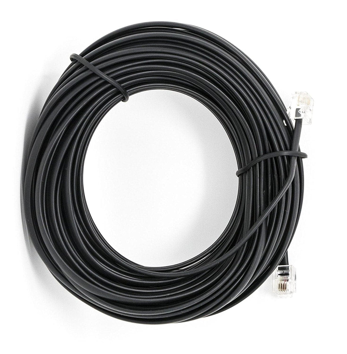 Black 50 FT. Phone Telephone Extension Cord Cable Line Wire - Phone Cable Line Cord - iSoHo Phone Accessories - USA Trading Depot, LLC