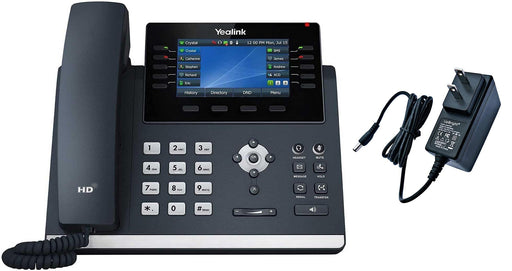 Discover Yealink T46U IP Phone [BUNDLE], 16 VoIP Accounts. 4.3-Inch Color Display. Dual USB 2.0, Dual-Port Gigabit Ethernet, 802.3af PoE, [Power Adapter Included] (SIP-T46U) | Efficient Office Communication - Free Shipping - USA Trading Depot, LLC
