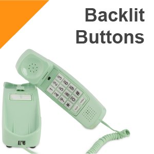 iSoHo Big Button Trimline Phone - Corded Retro Desk Phone - USA Trading Depot, LLC