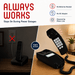 iSoHo Big Button Trimline Phone - Corded Retro Desk Phone - USA Trading Depot, LLC