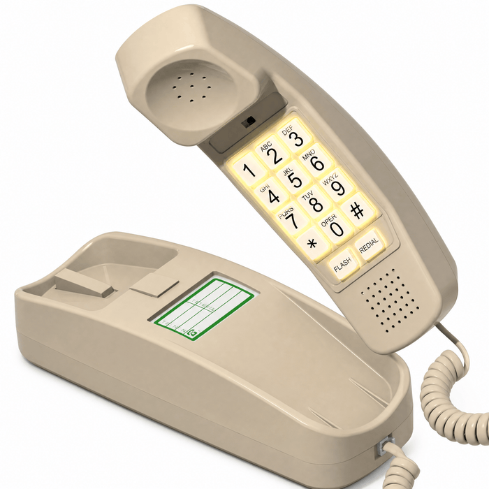 iSoHo Big Button Trimline Phone - Corded Retro Desk Phone - USA Trading Depot, LLC