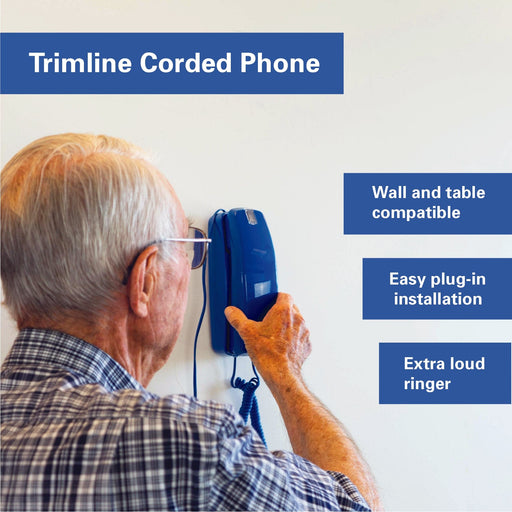 iSoHo Big Button Trimline Phone - Corded Retro Desk Phone - USA Trading Depot, LLC