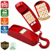 iSoHo Big Button Trimline Phone - Corded Retro Desk Phone - USA Trading Depot, LLC