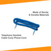 iSoHo Phone Accessories: 25 ft Telephone Handset Cord - Classic Blue - USA Trading Depot, LLC