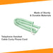 iSoHo Phone Accessories: 25 ft Telephone Handset Cord - Earth Day Green - USA Trading Depot, LLC